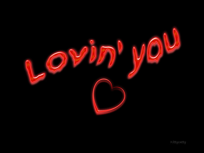 Glowing Red Text — Romantic