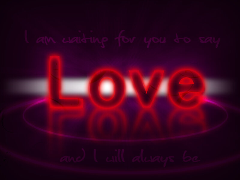 Glowing Red Text