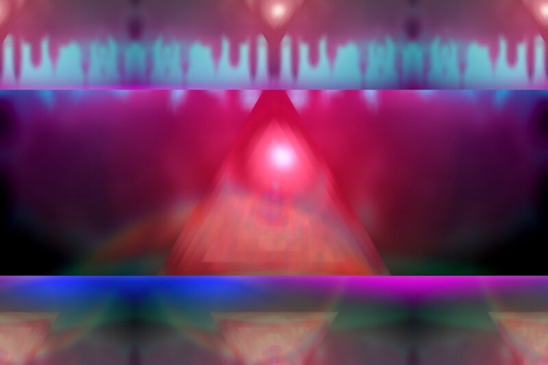 Glowing Red Triangle — Hypnotic