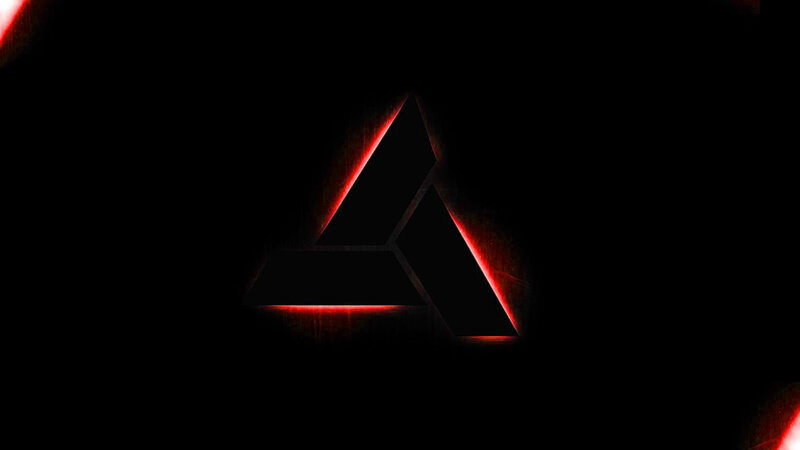 Glowing Red Triangle