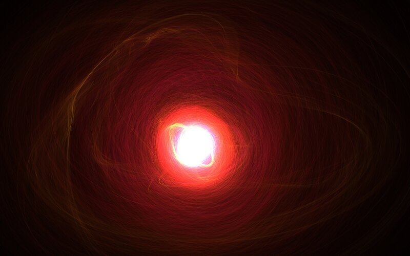 Glowing Red Vortex