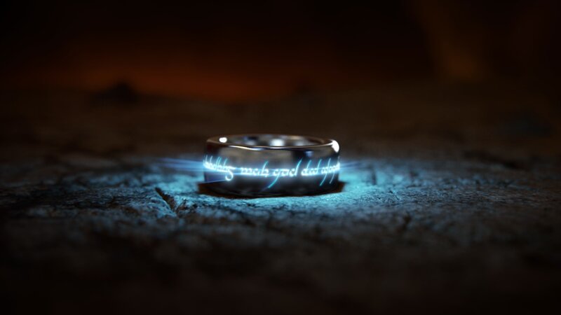 Glowing Ring on Stone