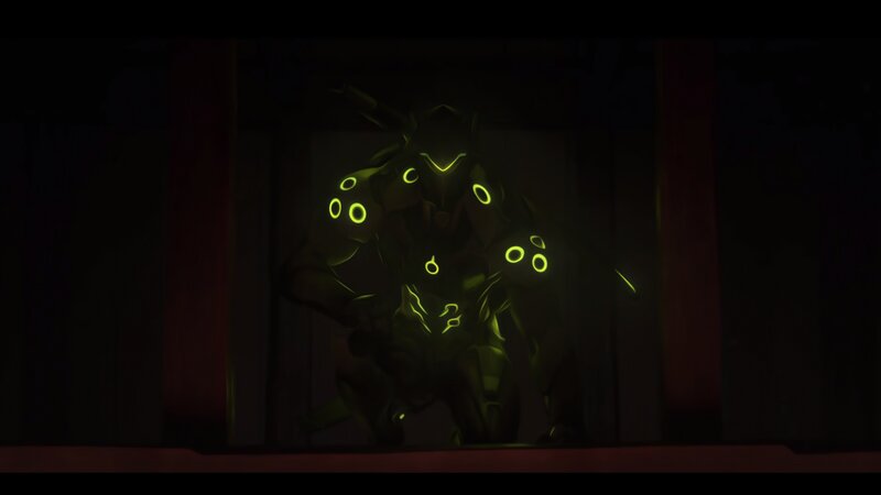 Glowing Robotic Figure