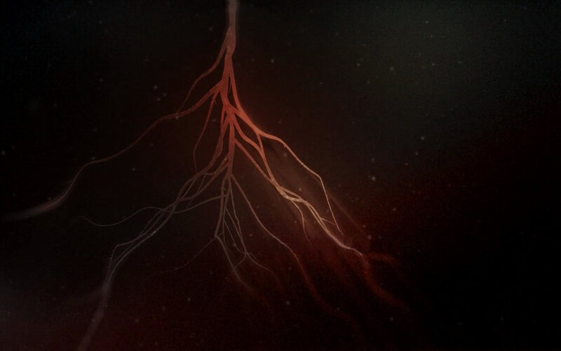glowing root system