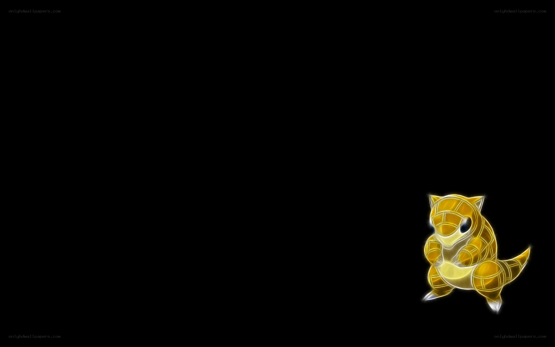 glowing sandshrew wallpaper