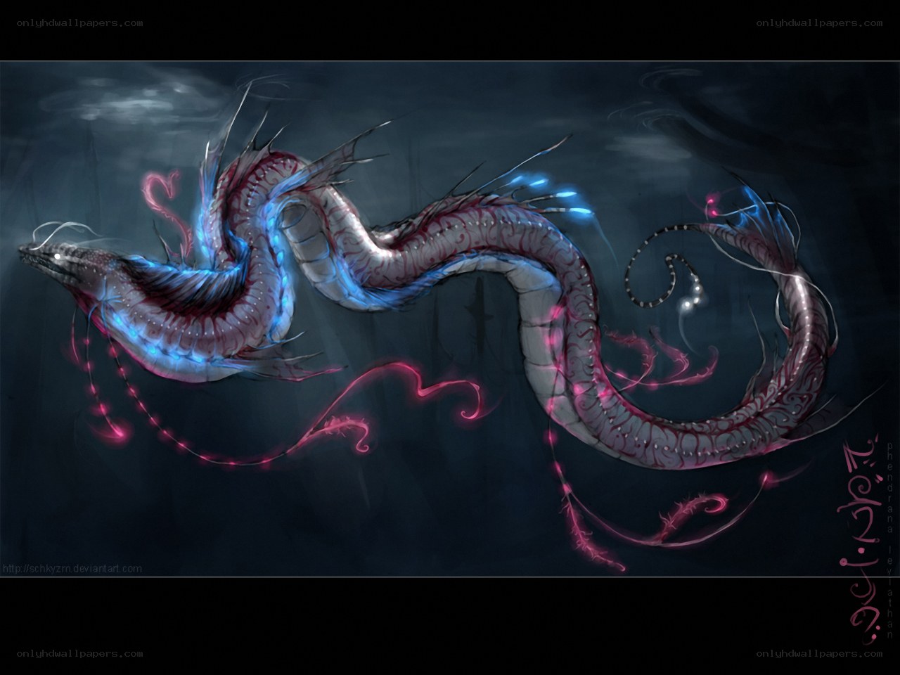 glowing sea serpent