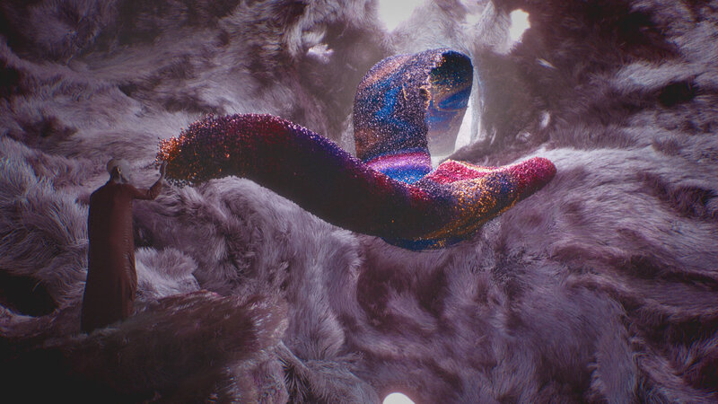 Glowing Serpent in Fur