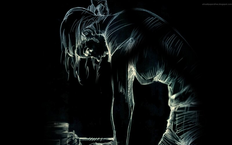 glowing sketch of a person