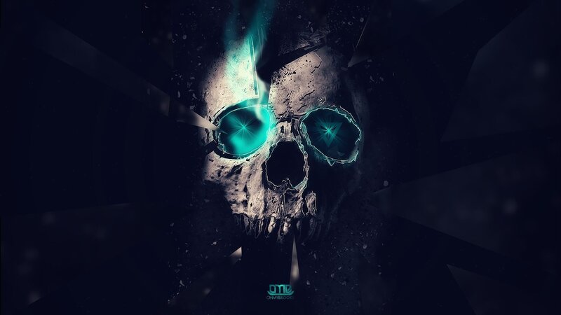 Glowing Skull — Black, Dark