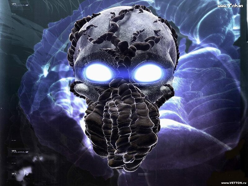 glowing skull creature