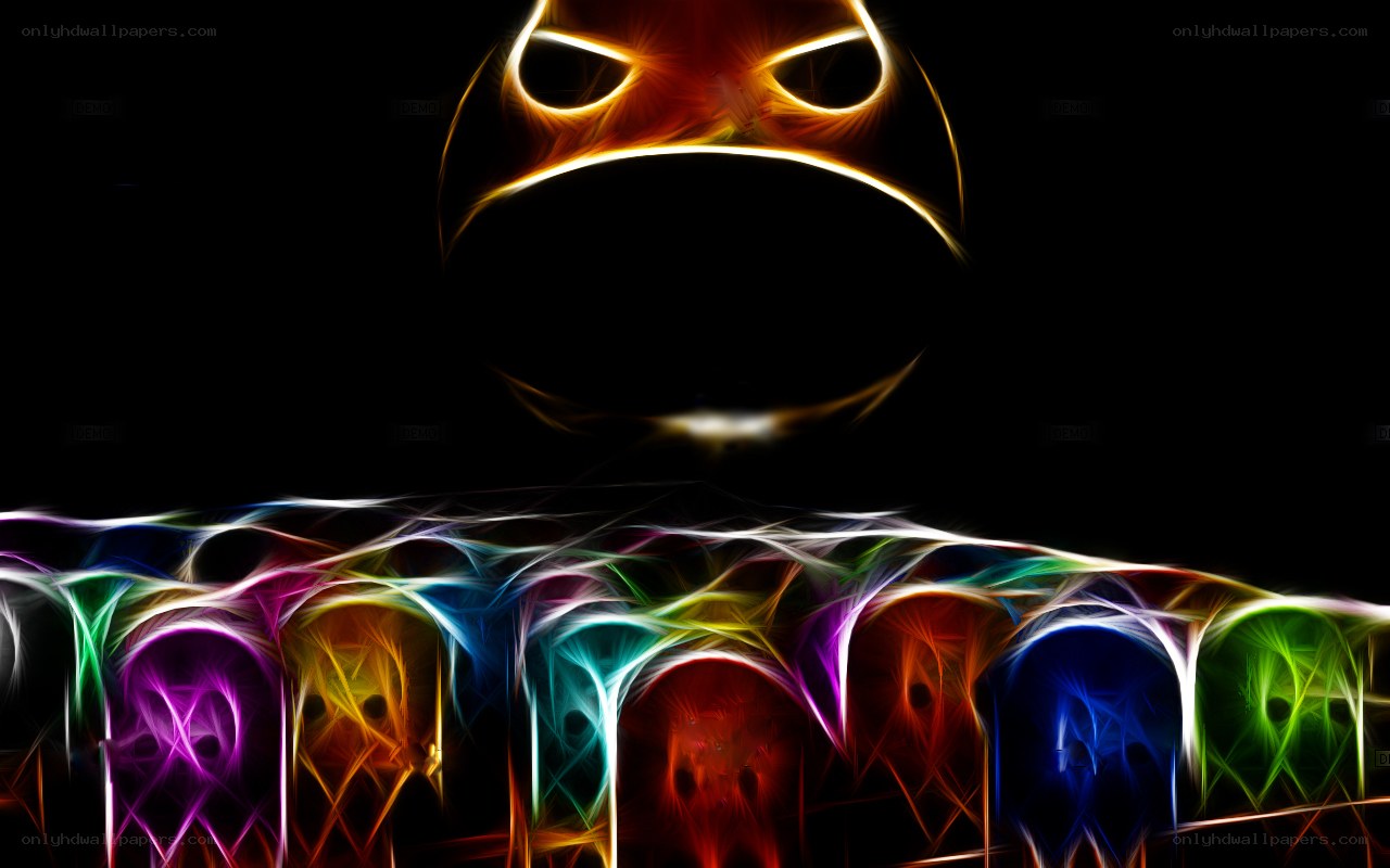 glowing skull figures