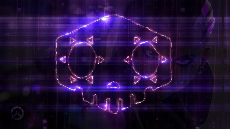 Glowing Skull Hologram