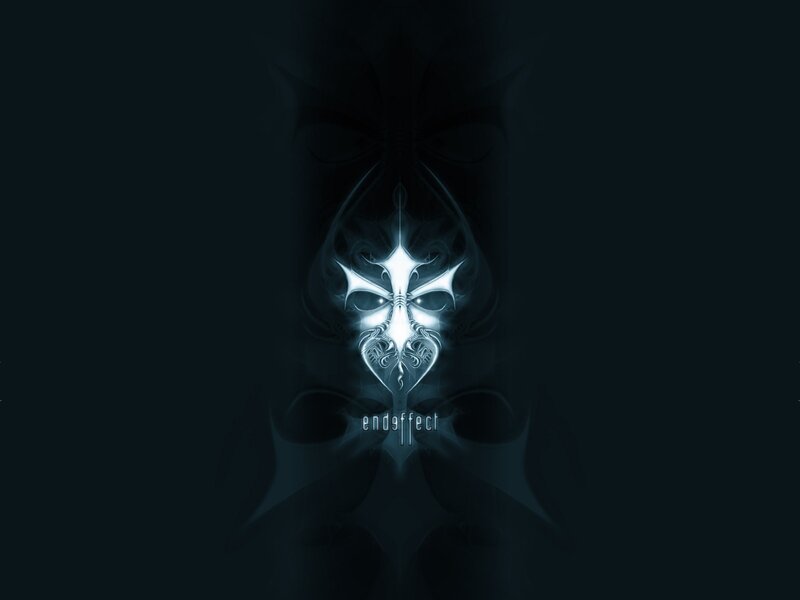 glowing skull logo design