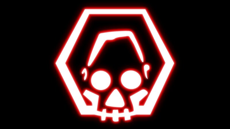 Glowing Skull Logo — Red