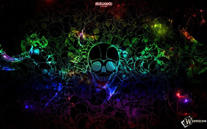 Glowing Skull Pattern