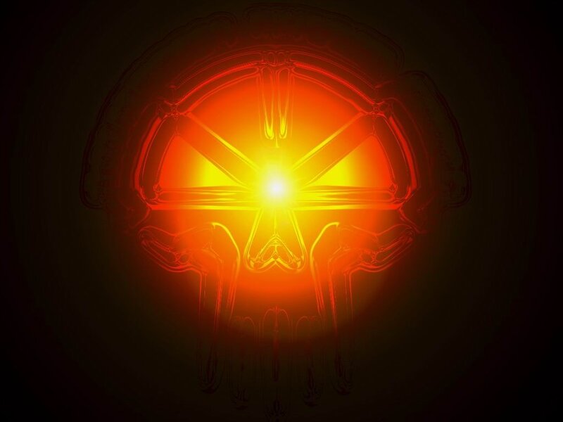 glowing skull symbol