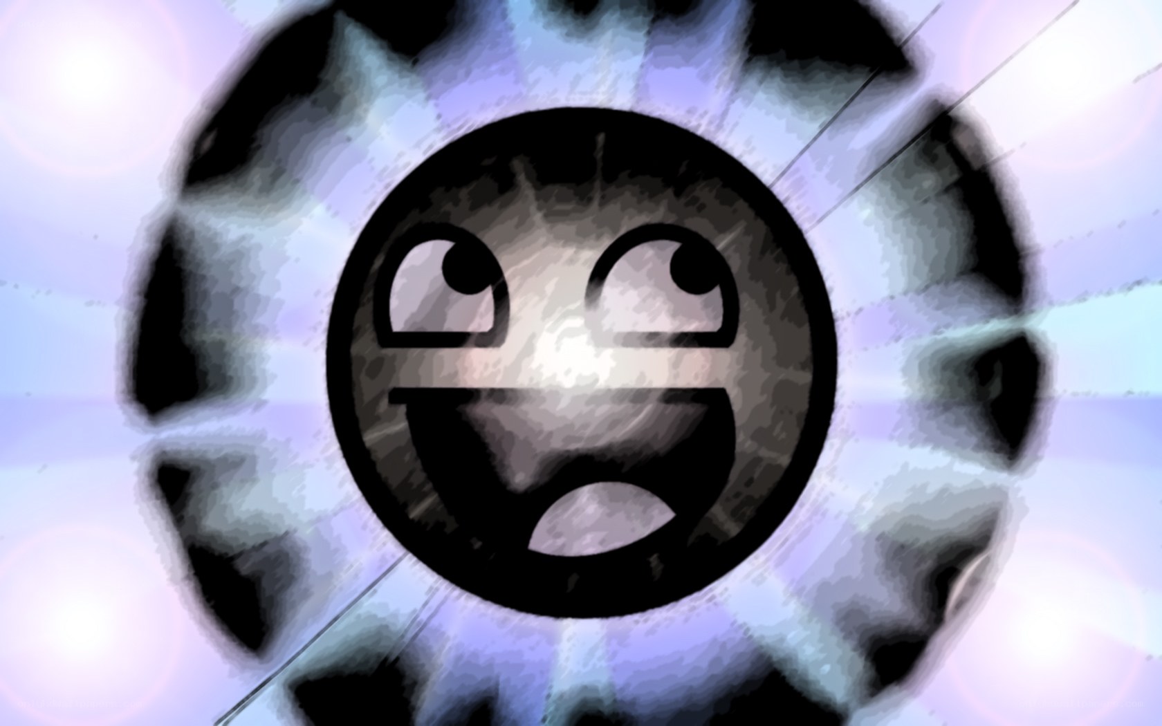 glowing smiley face