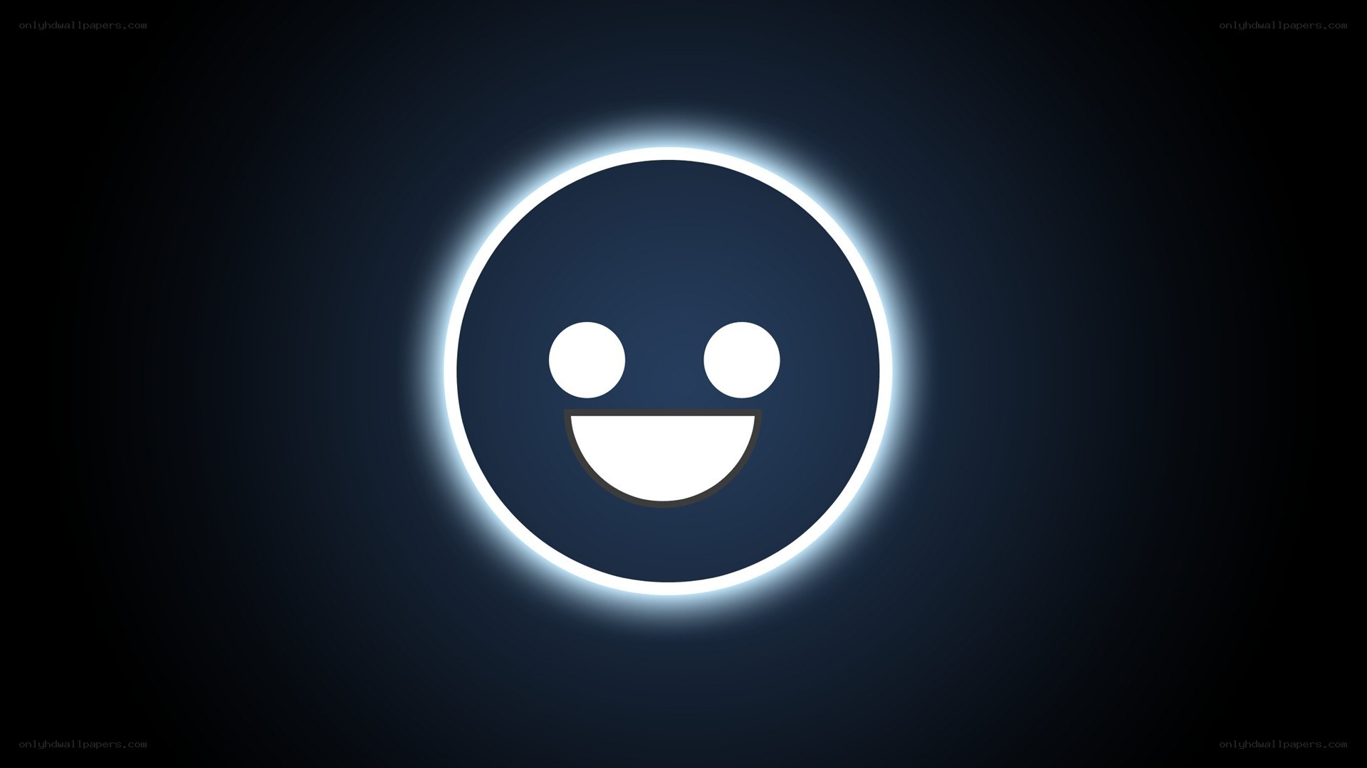 glowing smiley face icon