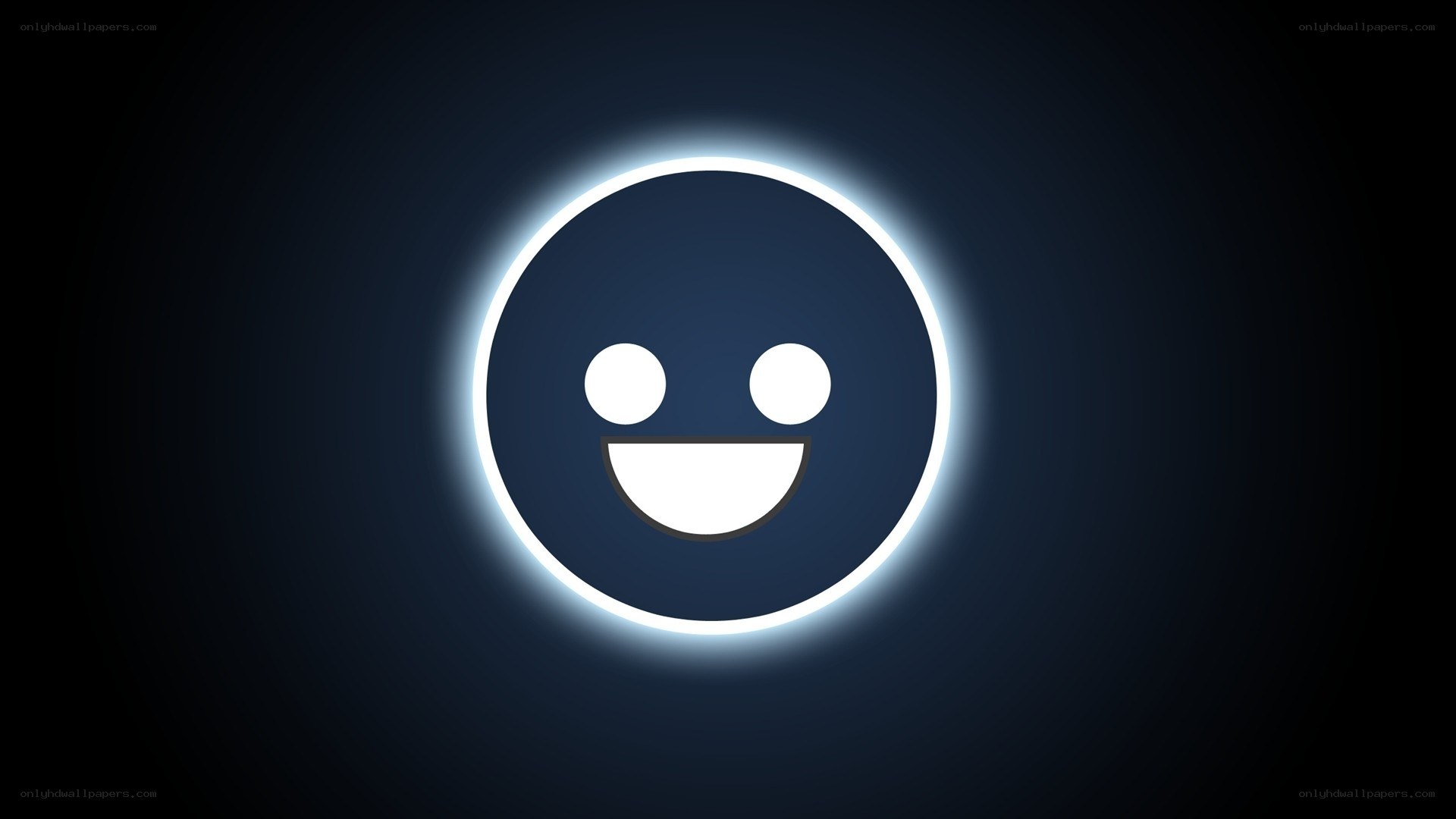 glowing smiley face icon