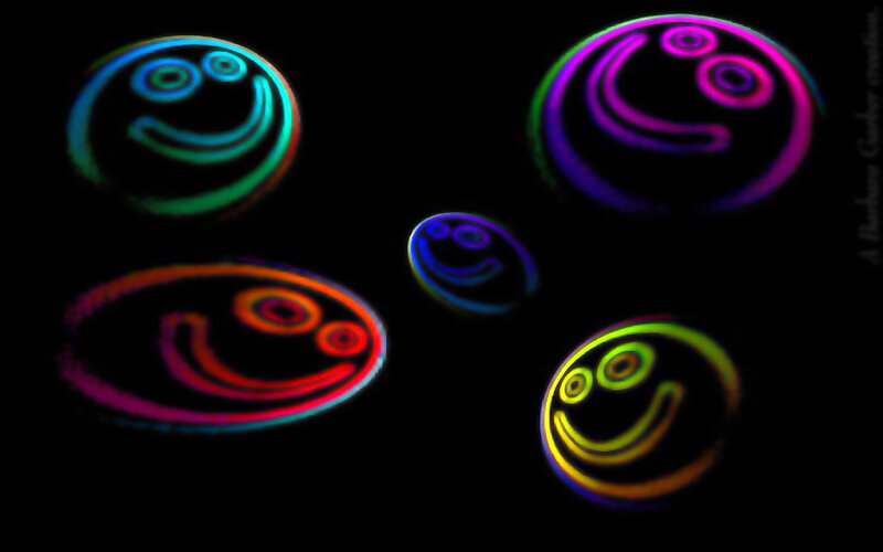Glowing Smiley Faces