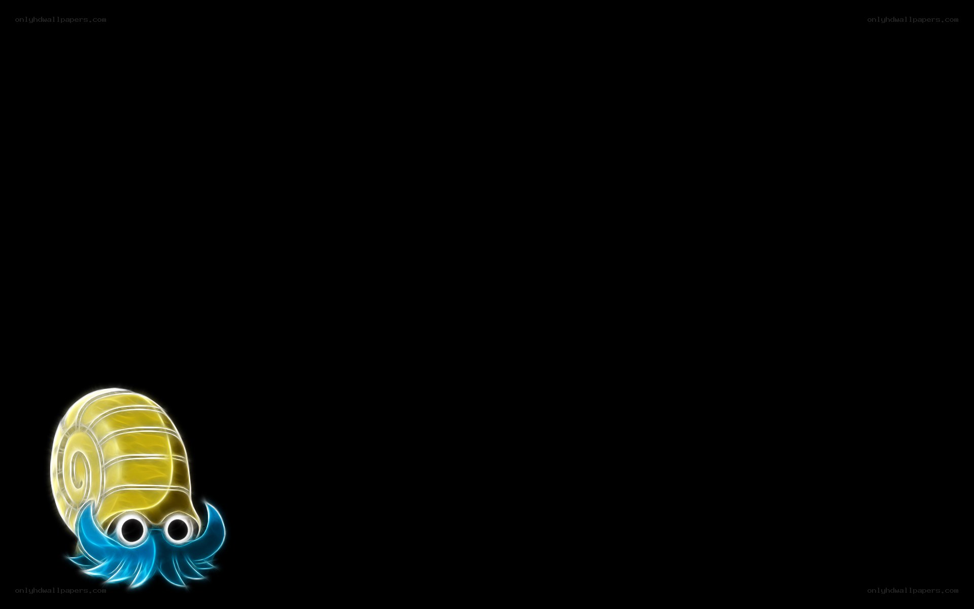 glowing snail character