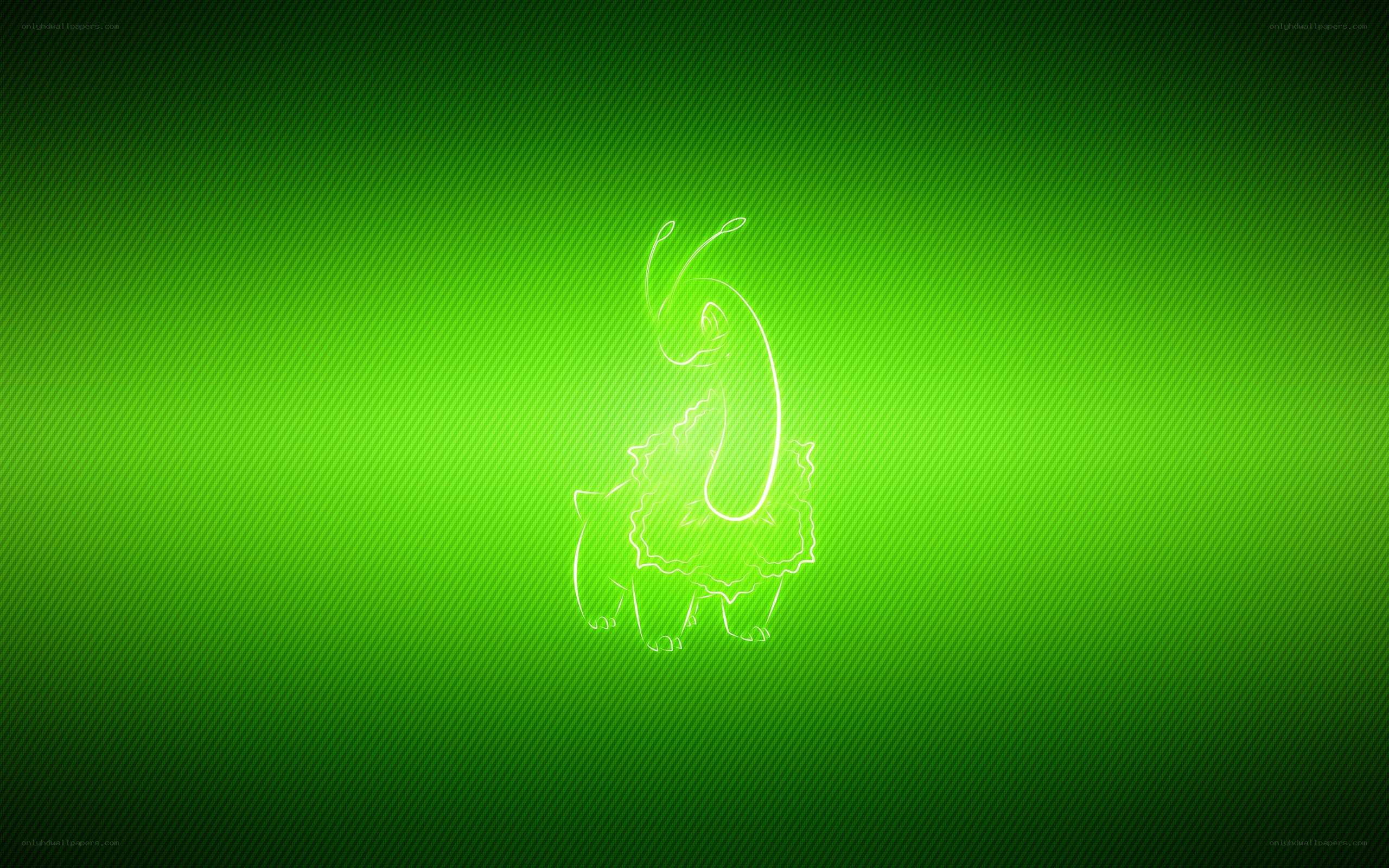 Glowing Snivy outline