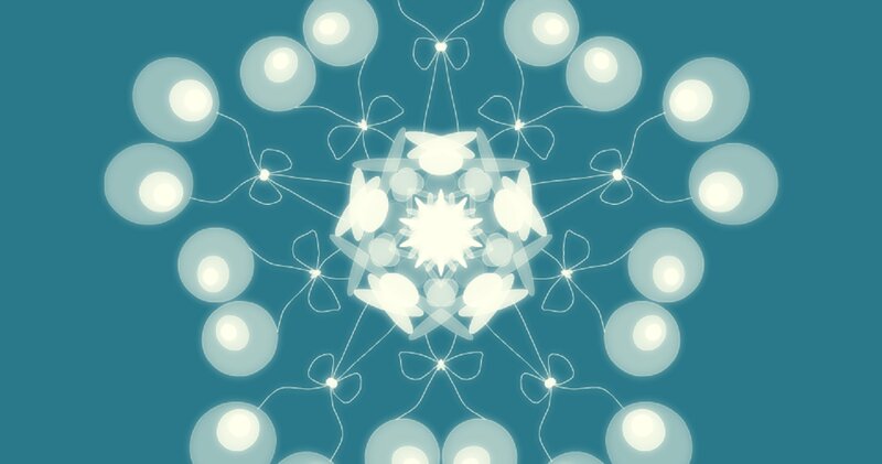 Glowing Snowflake Pattern