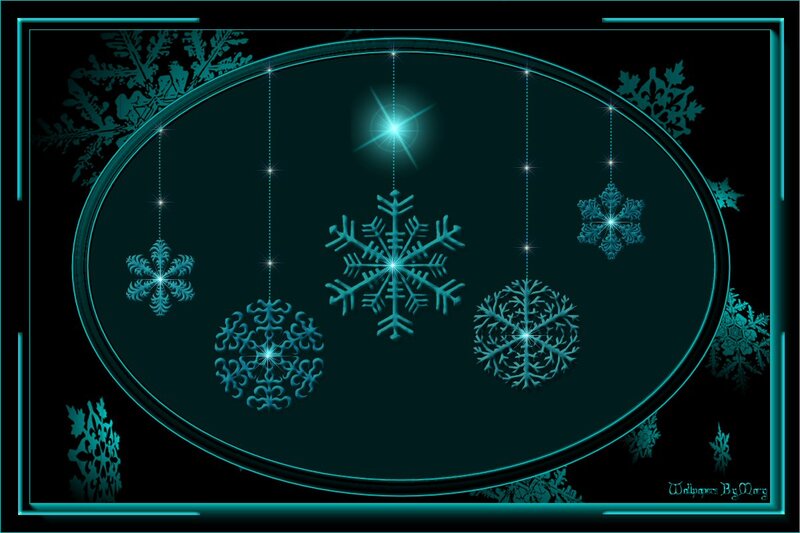 Glowing Snowflakes Hanging