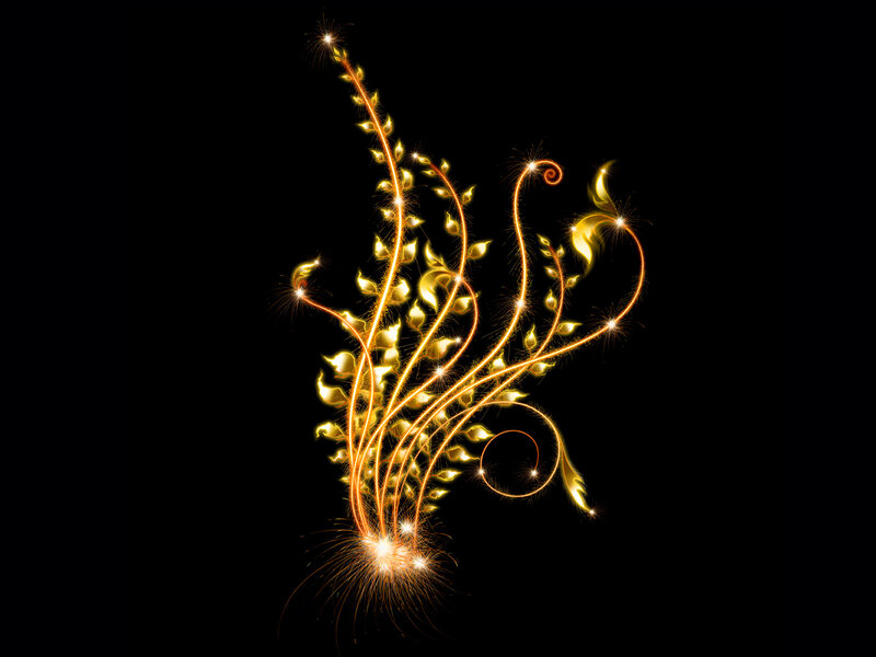 Glowing Sparkler Design