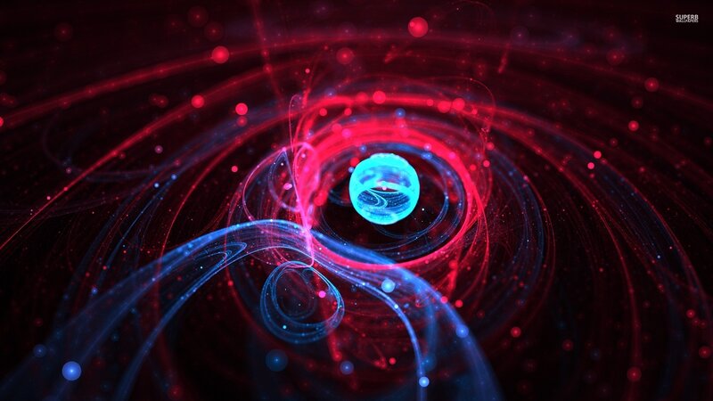 Glowing Sphere in Vortex