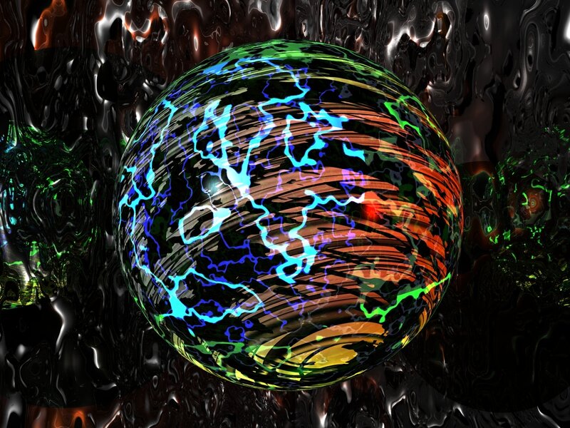Glowing Sphere with Lightning