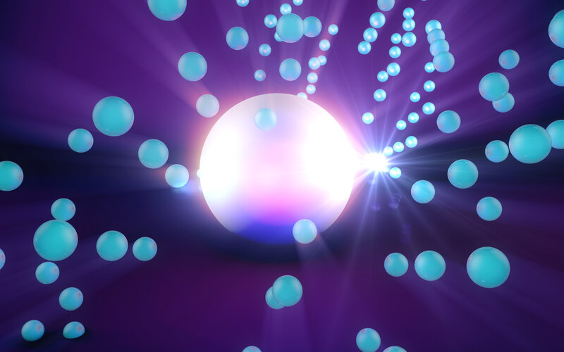 Glowing Sphere with Particles
