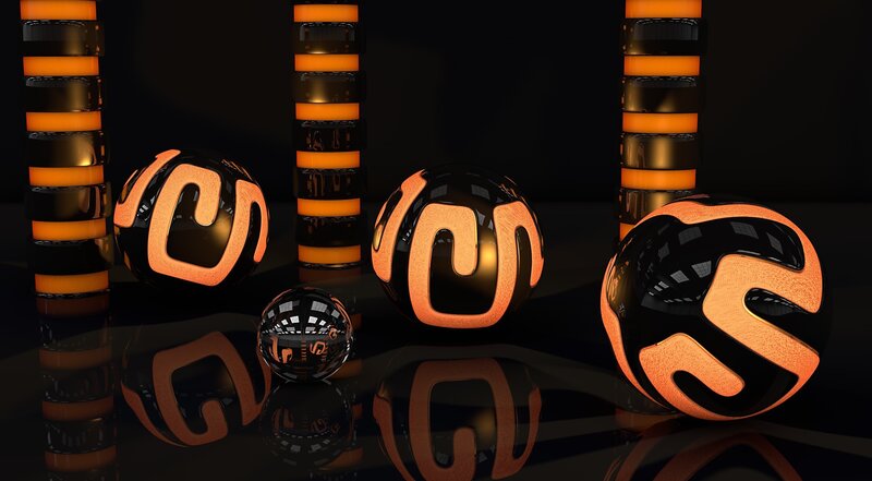 Glowing Spheres and Cylinders
