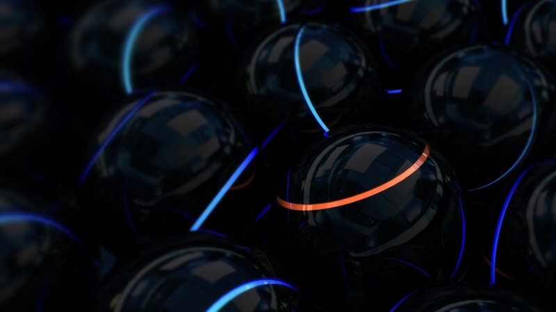Glowing Spheres in Dark