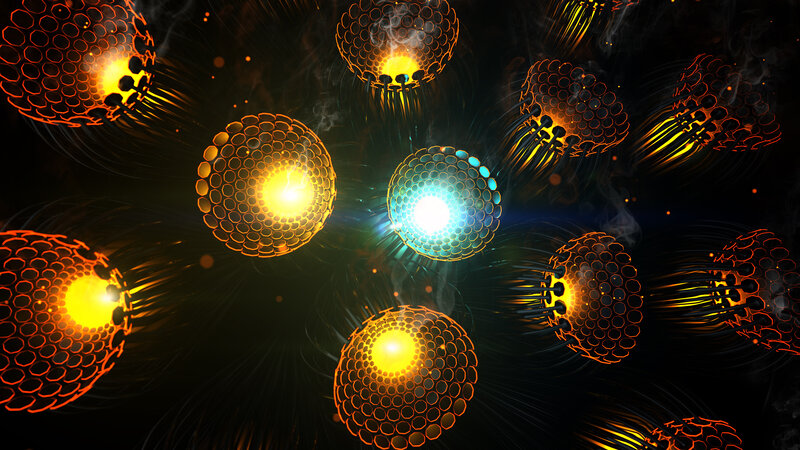 Glowing Spherical Structures