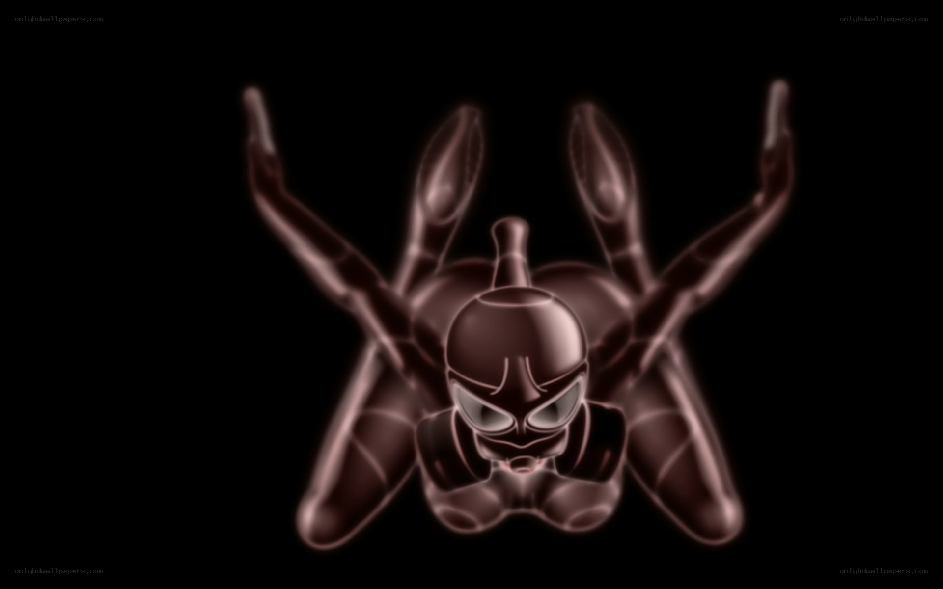 glowing spider-like figure