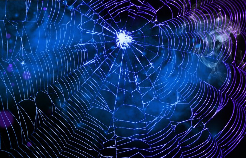 Glowing Spiderweb