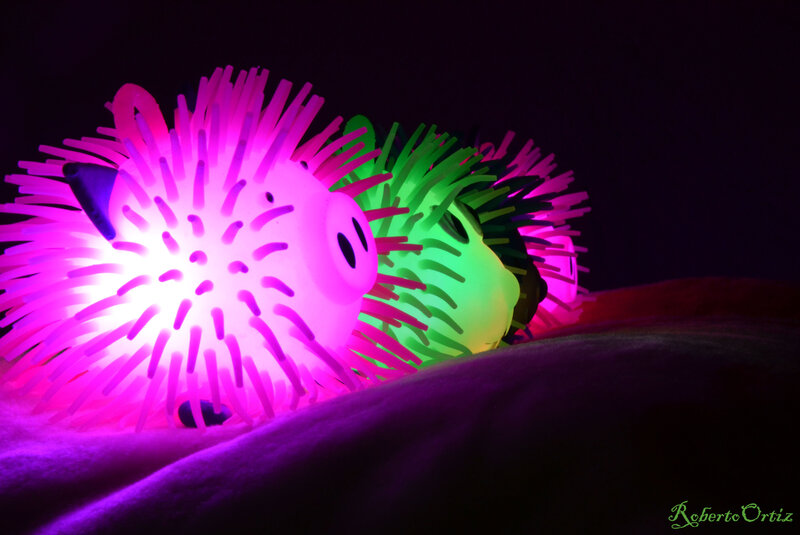 Glowing Spiky Toys