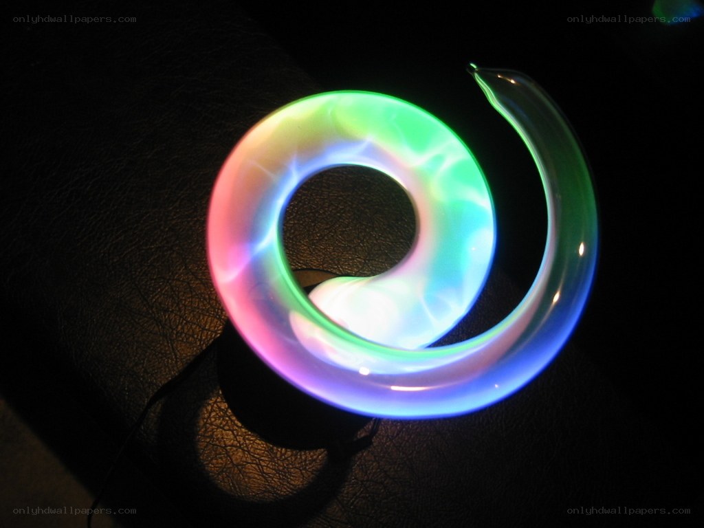 glowing spiral light object