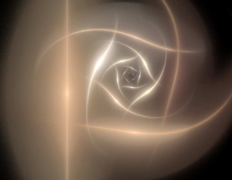 glowing spiral light pattern