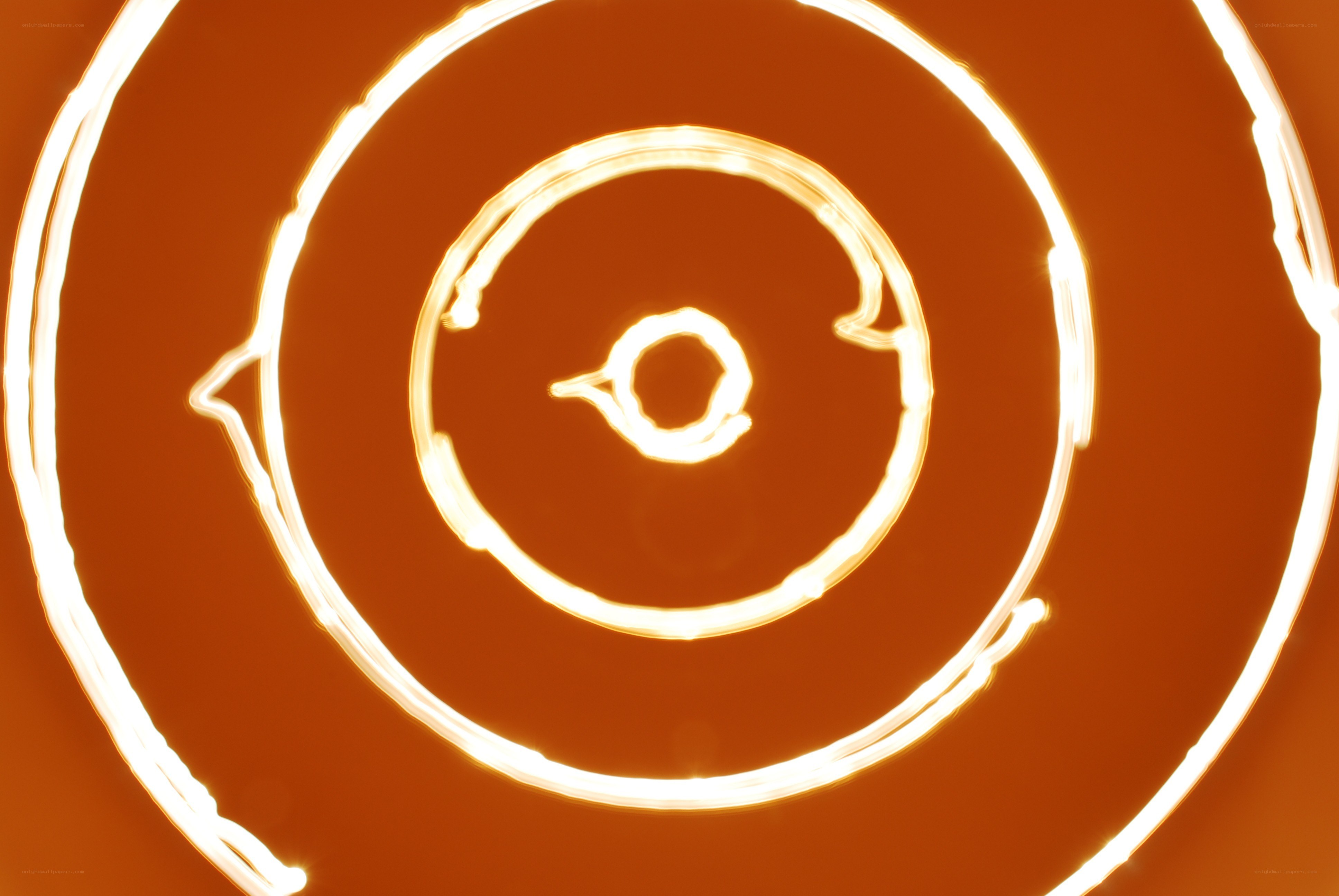 glowing spiral light pattern