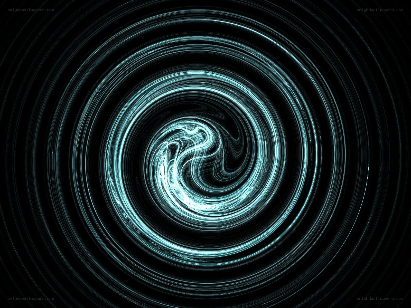 glowing spiral light pattern