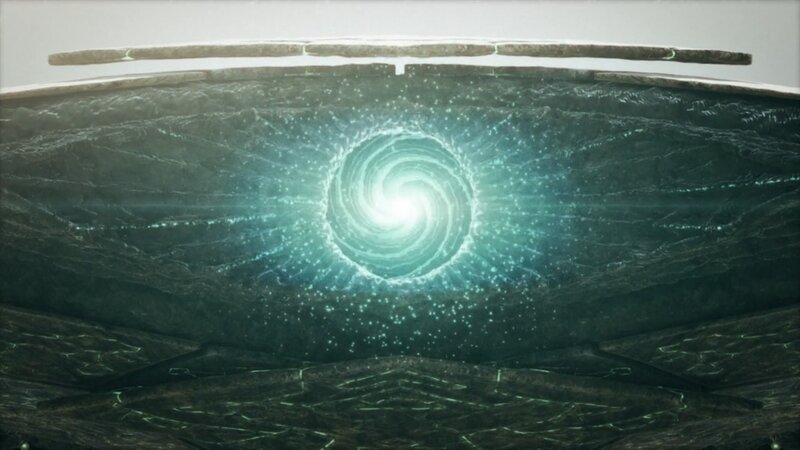 glowing spiral portal