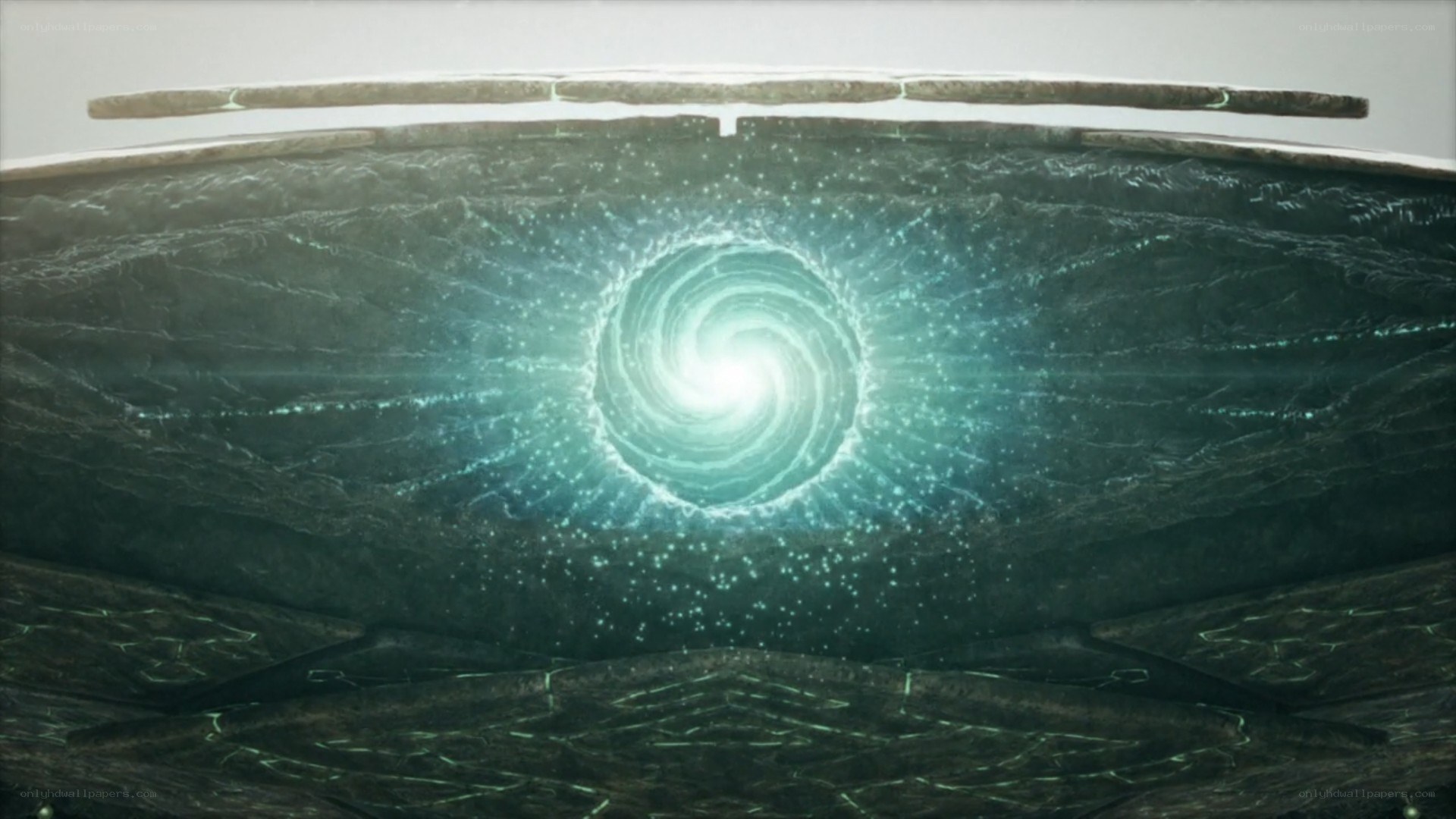 glowing spiral portal