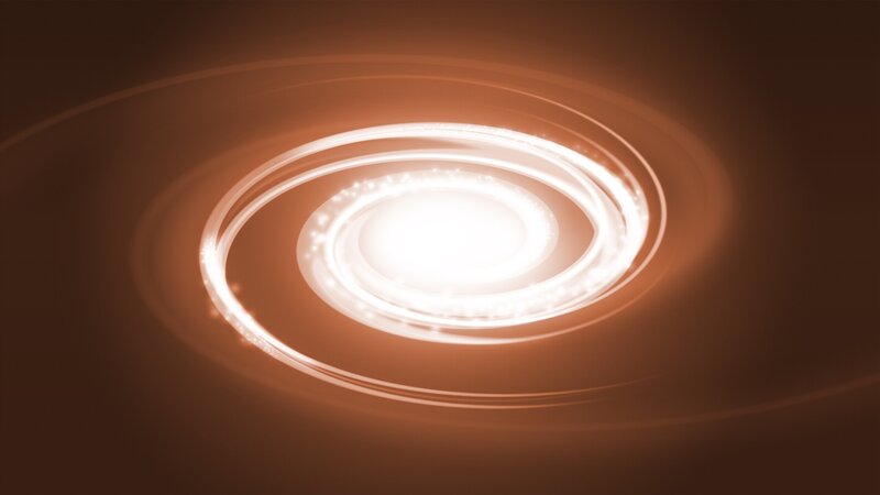 Glowing Spiral Rings