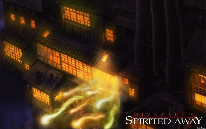 Glowing Spirits in Alley