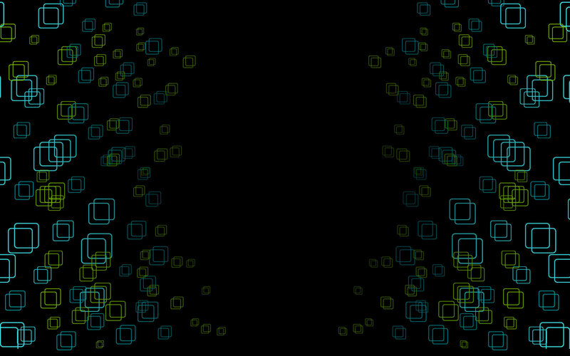 Glowing Squares on Black