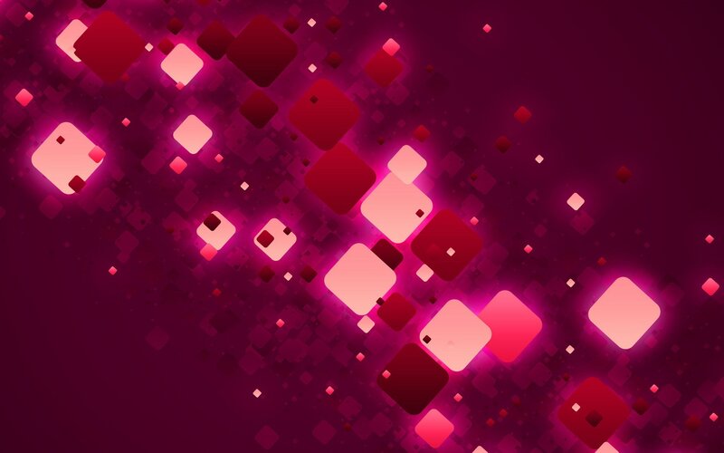 Glowing Squares on Dark Background