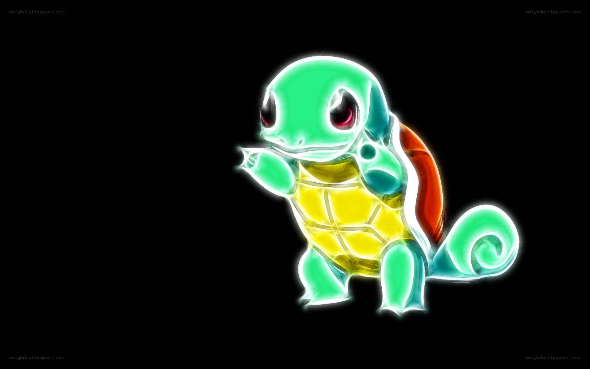Glowing Squirtle illustration