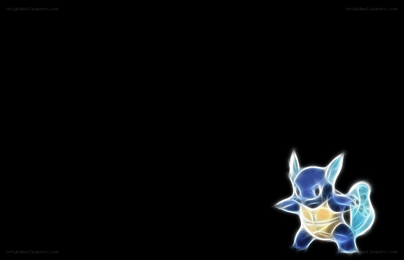 glowing squirtle wallpaper